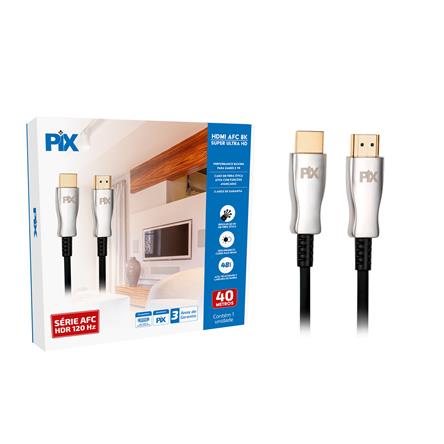ele é feito de fibra ótica ativa, que garante uma transmissão de dados mais rápida, estável e sem interferências.
suporta resolução de até 8K, HDR dinâmico, taxa de atualização de até 120Hz, áudio imersivo.