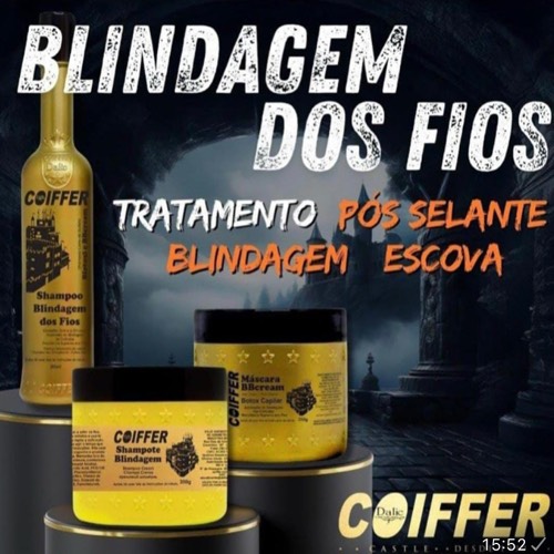O Kit Blindagem dos Fios Coiffer home care, serve para cabelos porosos, com as cutículas abertas e para pós escovas gradativas, blinda as cutículas e prolonga o efeito da escova. Ideal para cabelos com progressiva, selagem, botox e cabelos com raiz oleosa.
Shampoo Blindagem dos Fios Coiffer tem a finalidade de proteger de danos causados pela ação dos sol, vento, poluição e processos químicos.
A Máscara BBCream Coiffer é um produto utilizado no pós tratamento de selamentos, blindagens e escovas.
O Shampote Blindagem dos Fios Coiffertem a função de lavar, hidratar e sela os fios
COMPOSIÇÃO: