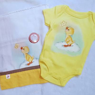 Fralda de boca e bory unissex.