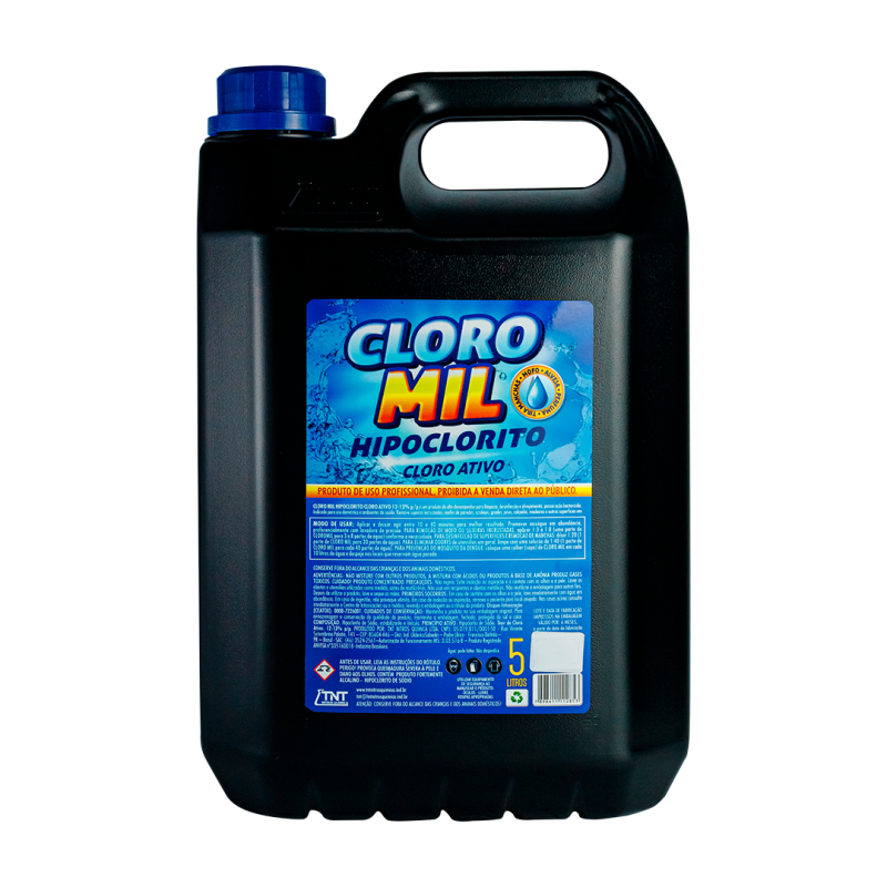 Cloro Mil é um produto concentrado que contém em sua formulação Cloro Ativo com teor livre de 12,0%.
