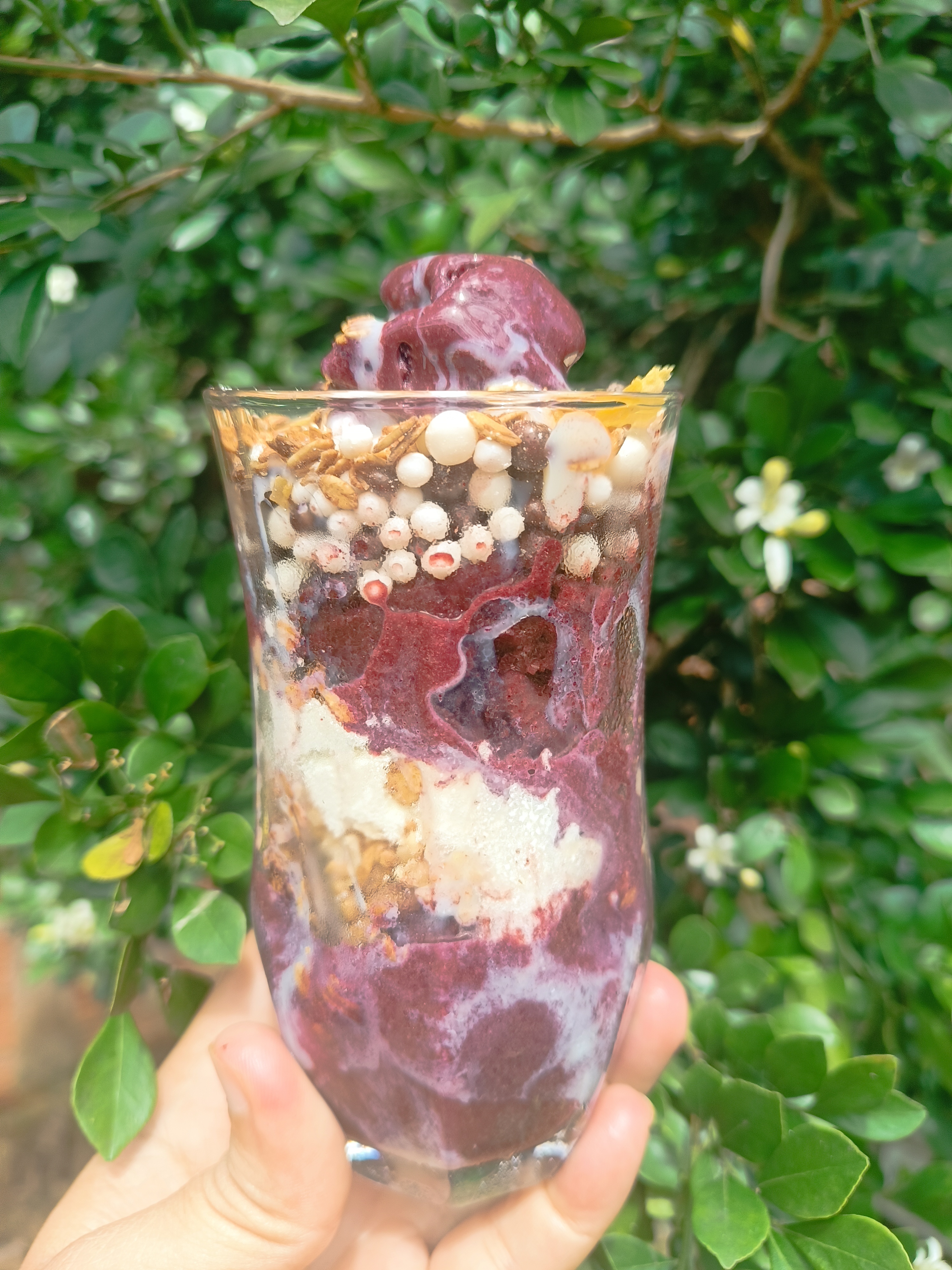 Açaí grande com acompanhamentos a sua escolha