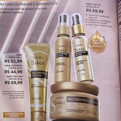 Para cabelos frágeis e quebradiços