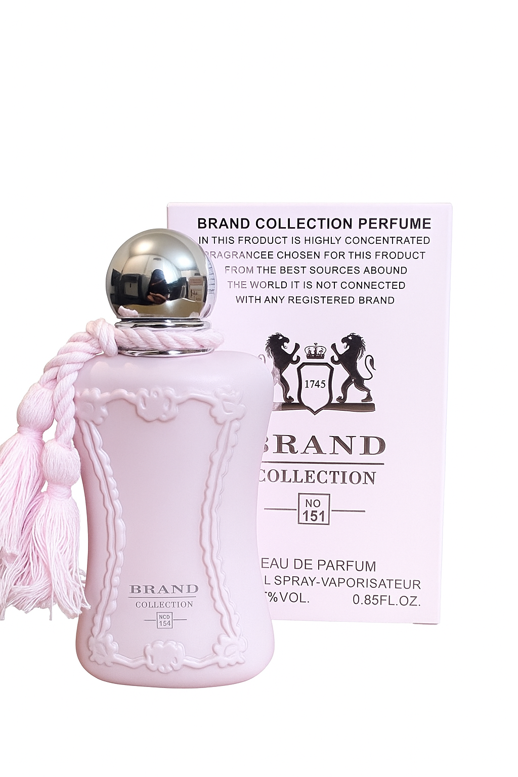 Brand Collections 25ml - Inspiração Marly DelinaNotas Olfativas:Notas de topo são: Lichia, Ruibarbo, Bergamota e Noz-moscada.Notas de coração são: Rosa Turca, Peônia, Almíscar, Petalia e Baunilha.Notas de fundo são: Cashmeran, Incenso, Cedro e Vetiver do Haiti.