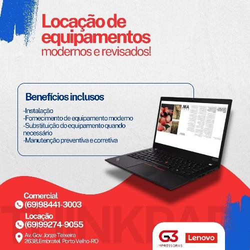 🚀 Revolucione o dia a dia da sua empresa com a locação de equipamentos como impressoras e notebooks! 🖨️💻

Com a locação de equipamentos, sua empresa pode contar com equipamentos de alta qualidade sem precisar investir em grandes quantias de dinheiro. Além disso, a locação permite a atualização constante dos equipamentos, garantindo que sua equipe tenha sempre as melhores ferramentas de trabalho.

Além disso, a locação de equipamentos também traz praticidade e conveniência, evitando dores de cabeça com manutenção e reposição de peças.

💡Agora é a hora de modernizar o seu negócio e tornar o dia a dia da sua empresa mais eficiente e produtivo. Entre em contato conosco e saiba mais sobre os nossos serviços de locação de equipamentos! ✨ #locacao #impressoras #notebooks #tecnologia #produtividade #efficiency #modernizacao #empresarial

📞 Entre em contato conosco e solicite um orçamento! 💼📊