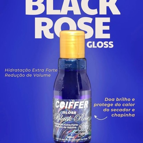 O Gloss Black Rose Coiffer tem como finalidade reduzir o volume dos fios, doando brilho e protegendo do calor do secador e da chapinha. É um grande aliado para recuperar o brilho dos fios, protege os cabelos do calor excessivo, pois cria uma película que envolve o fio e evita a formação de frizz.
COMPOSIÇÃO: