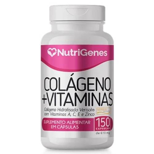 Colágeno hidrolisado Verisol + Vitaminas A, C, E e Zinco 150 cápsulas Nutrigenes